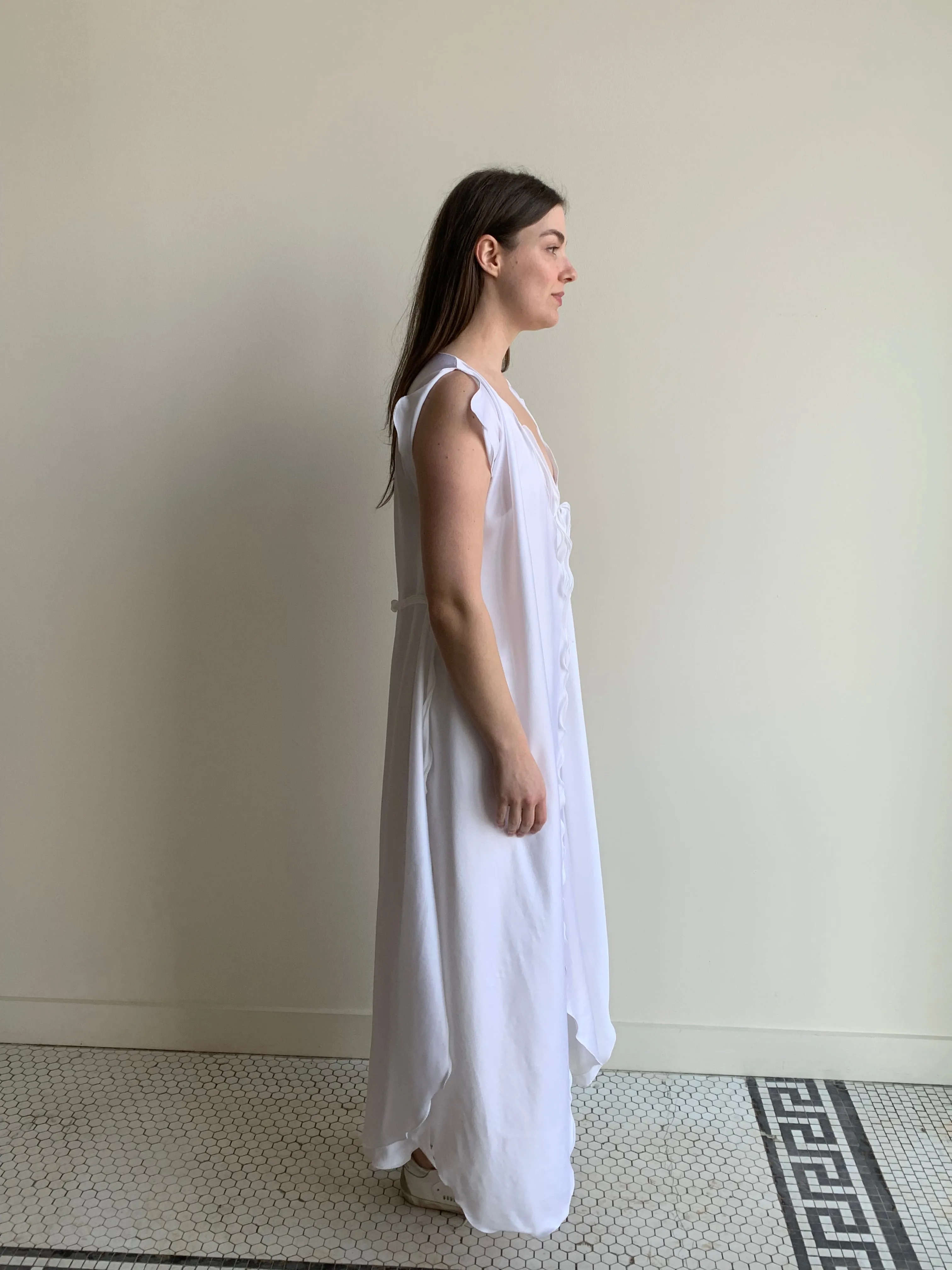 Georgette Trabolsi satin slip dress set