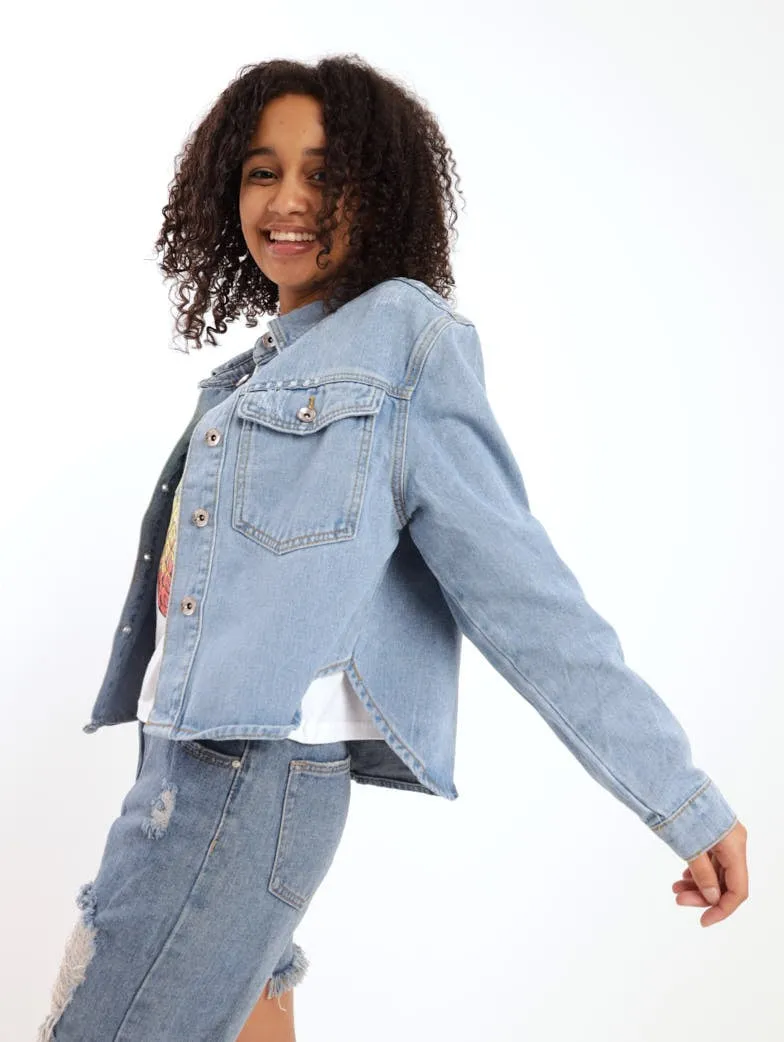 Girls Shacket - Demin