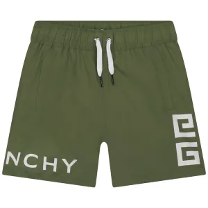 Givenchy Green Swim Shorts