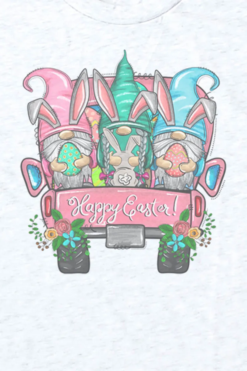 Gnomes Happy Easter Tri-Blend Crew Tee