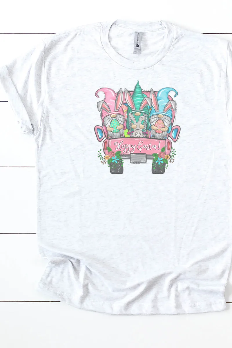 Gnomes Happy Easter Tri-Blend Crew Tee