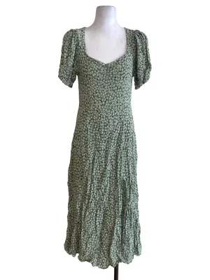 Green Floral Slip Dress