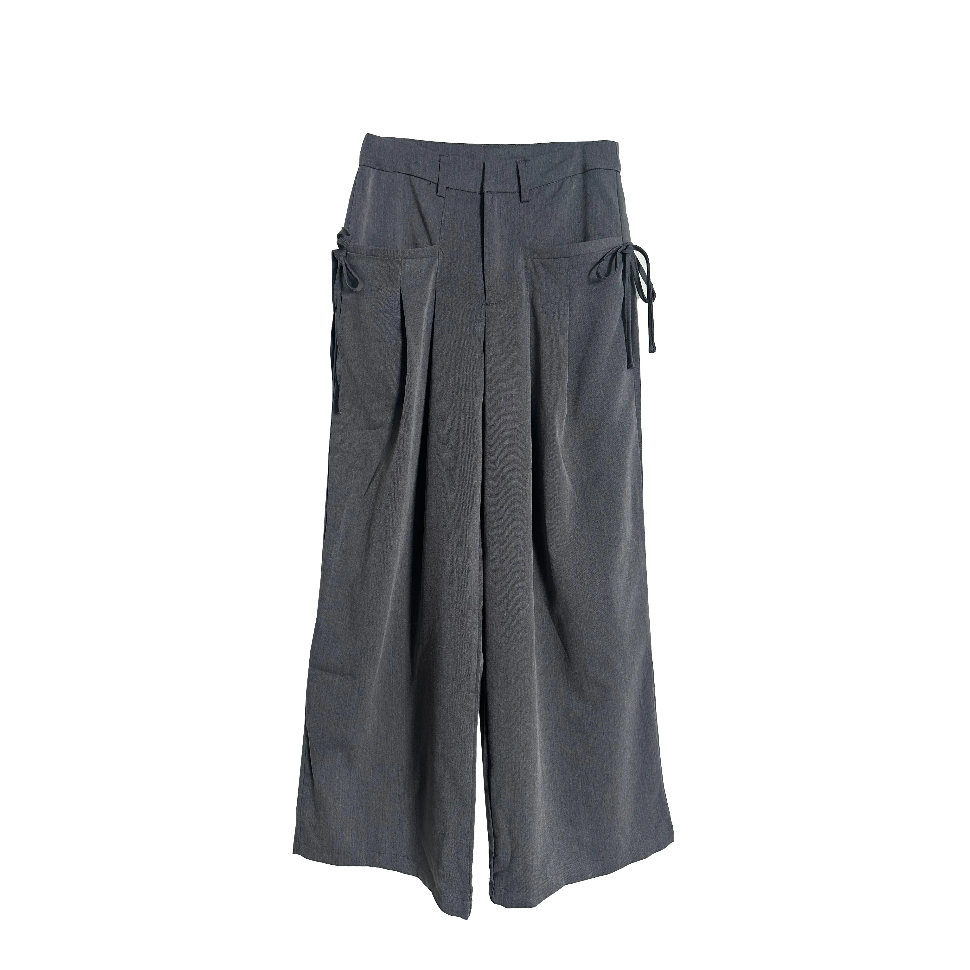 Grey Trousers with Bow