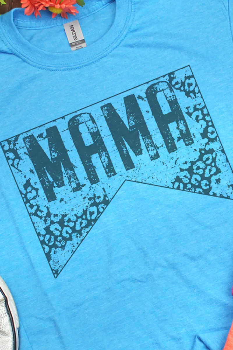 Grunge Leopard Mama Softstyle Adult T-Shirt