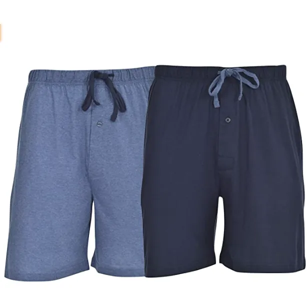 Hanes Mens jersey 2 Pack Drawstring Knit Shorts