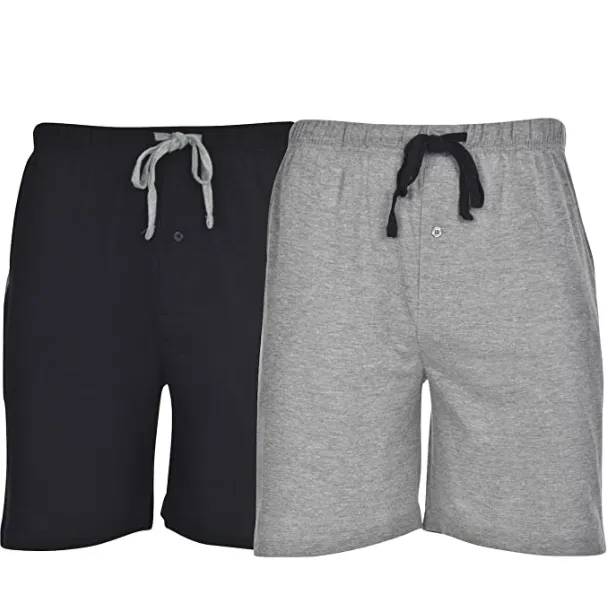 Hanes Mens jersey 2 Pack Drawstring Knit Shorts