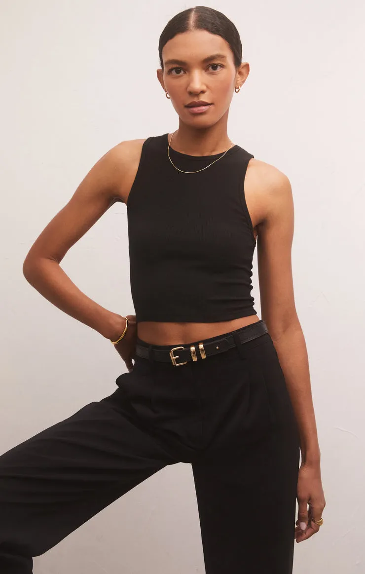 Hannah Cropped Rib Tank