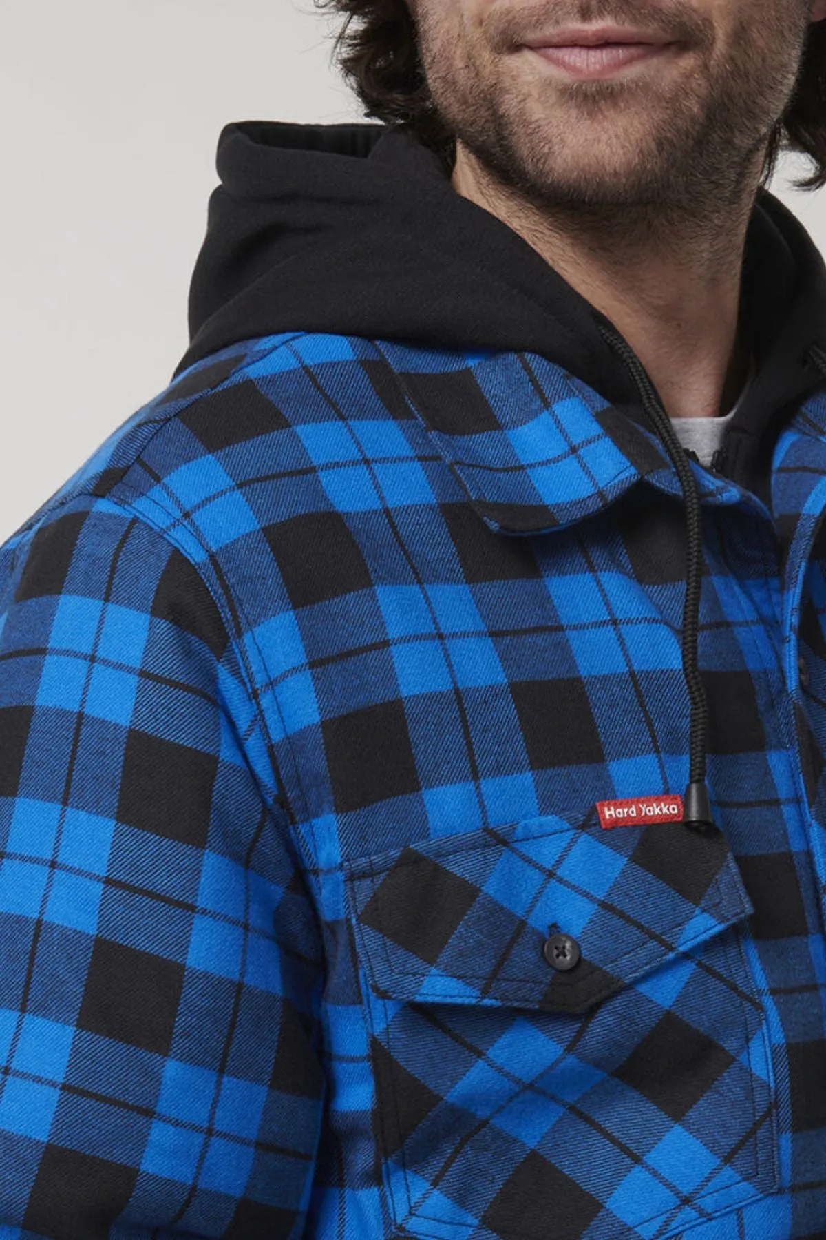 Hard Yakka Quilted Flannelette Shacket