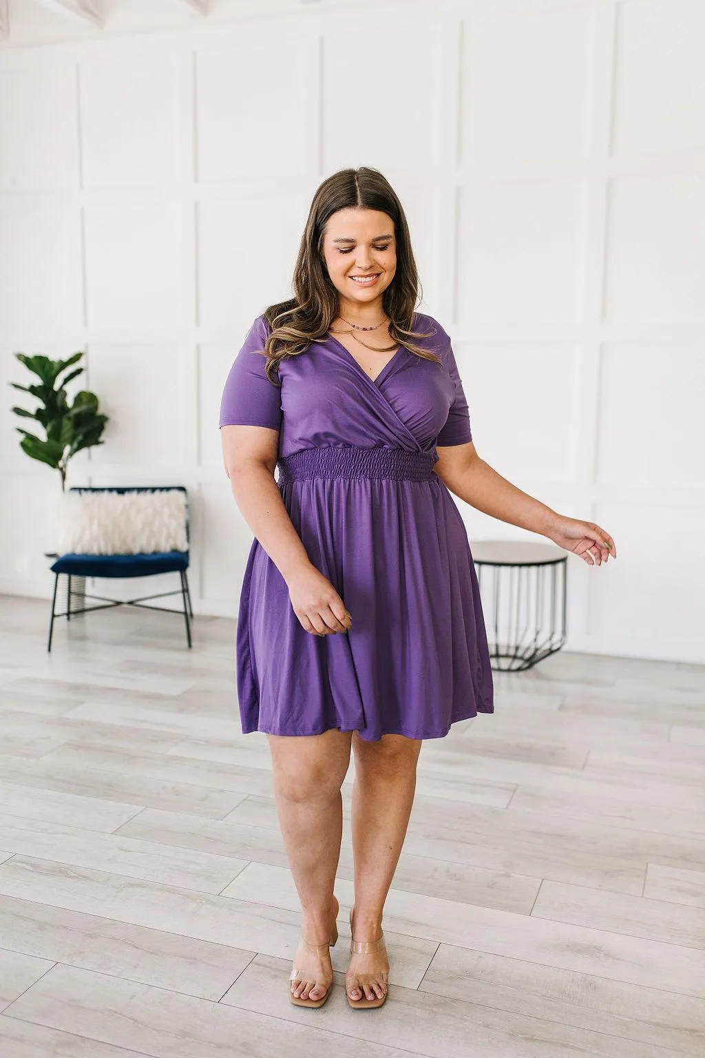 Hazel Blues® |  Miss Independent V-Neck Dress