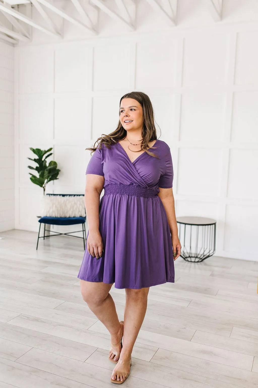 Hazel Blues® |  Miss Independent V-Neck Dress