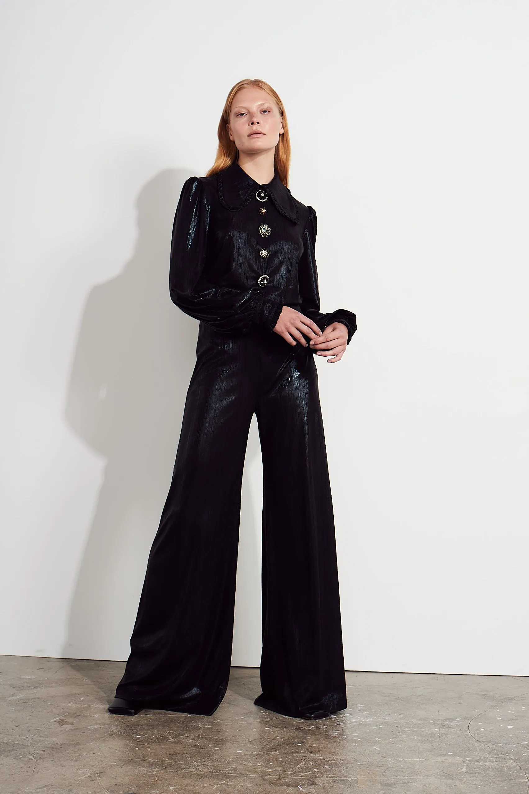 Honor Jumpsuit - Metallic black