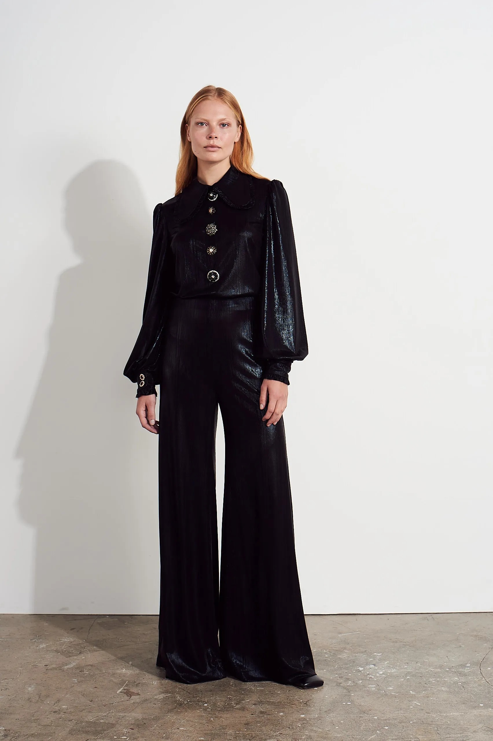 Honor Jumpsuit - Metallic black