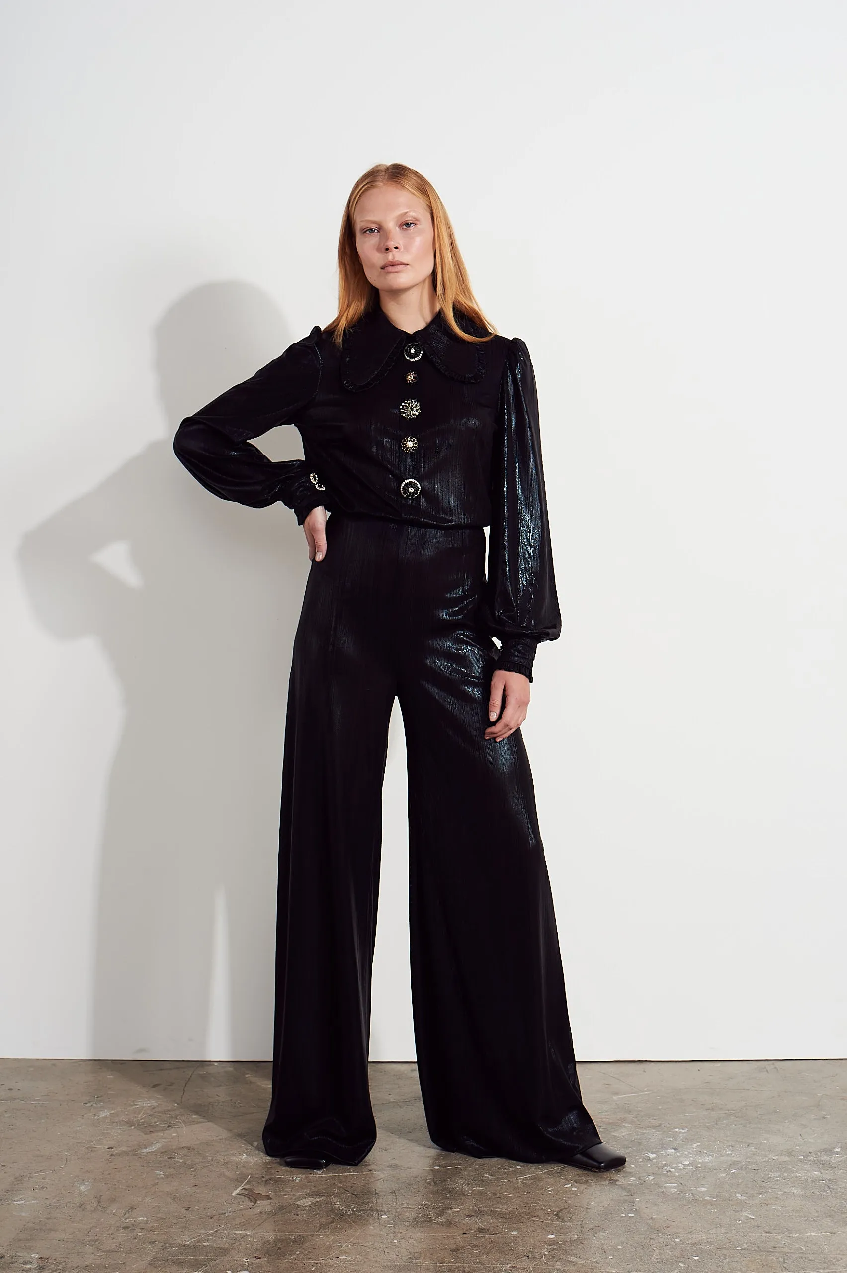 Honor Jumpsuit - Metallic black