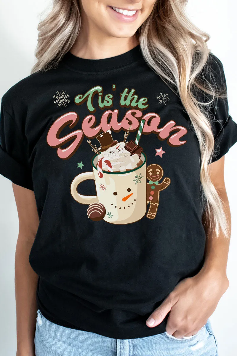 Hot Cocoa Tis The Season Softstyle Adult T-Shirt