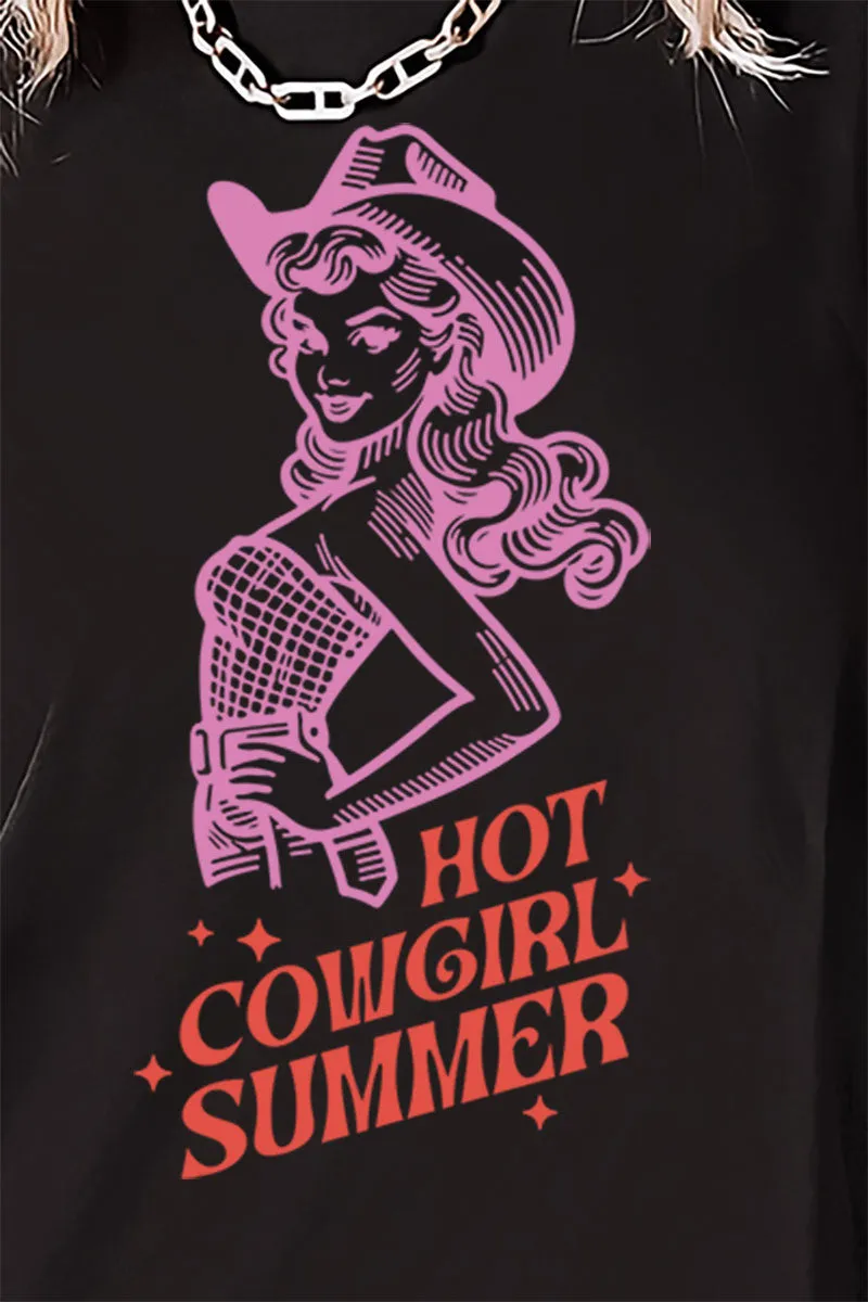 Hot Cowgirl Summer Softstyle Adult T-Shirt