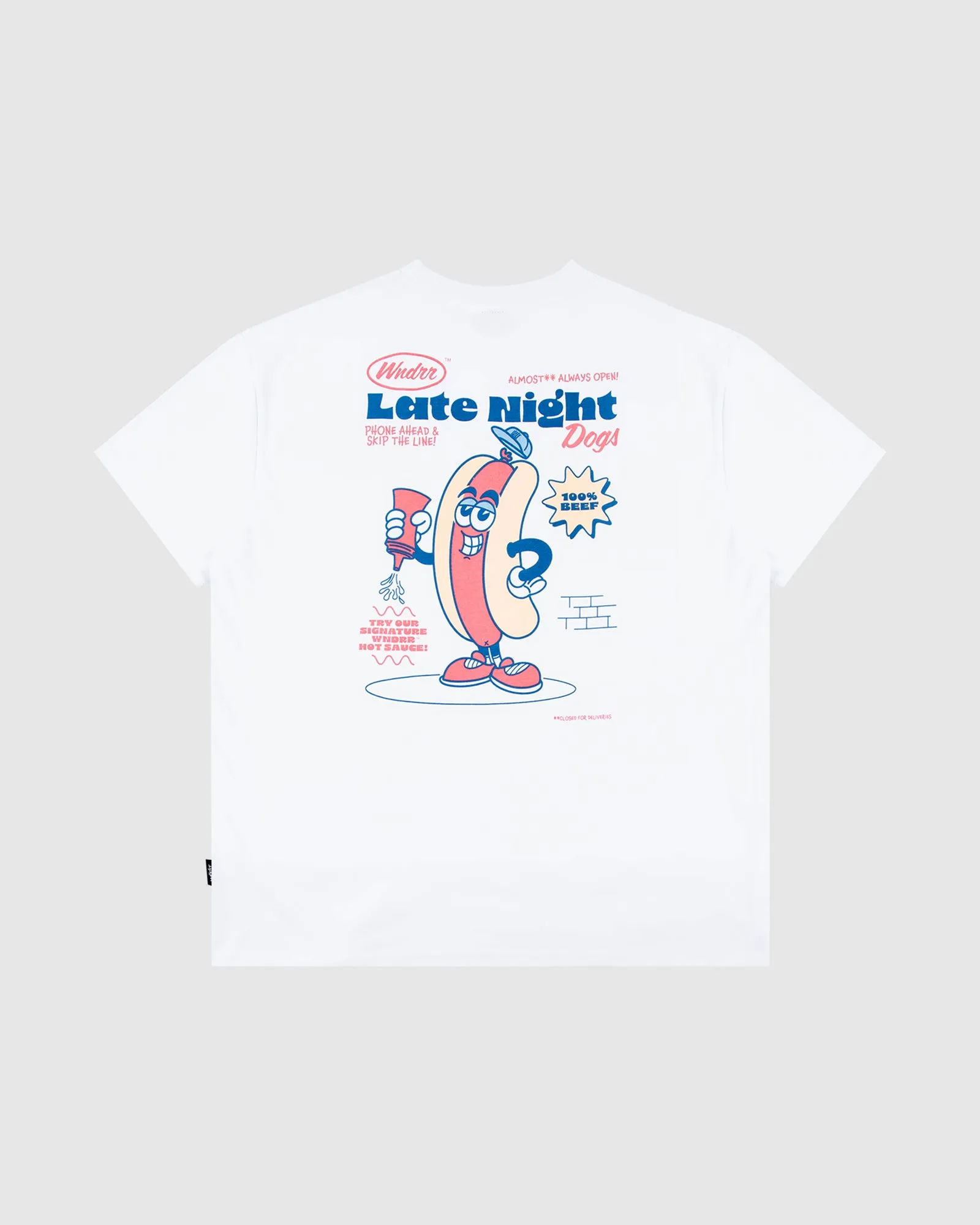HOT DOG BOX FIT TEE - WHITE