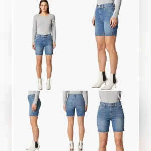 Hudson Hana Biker Bermuda Jean Denim Shorts Size 30