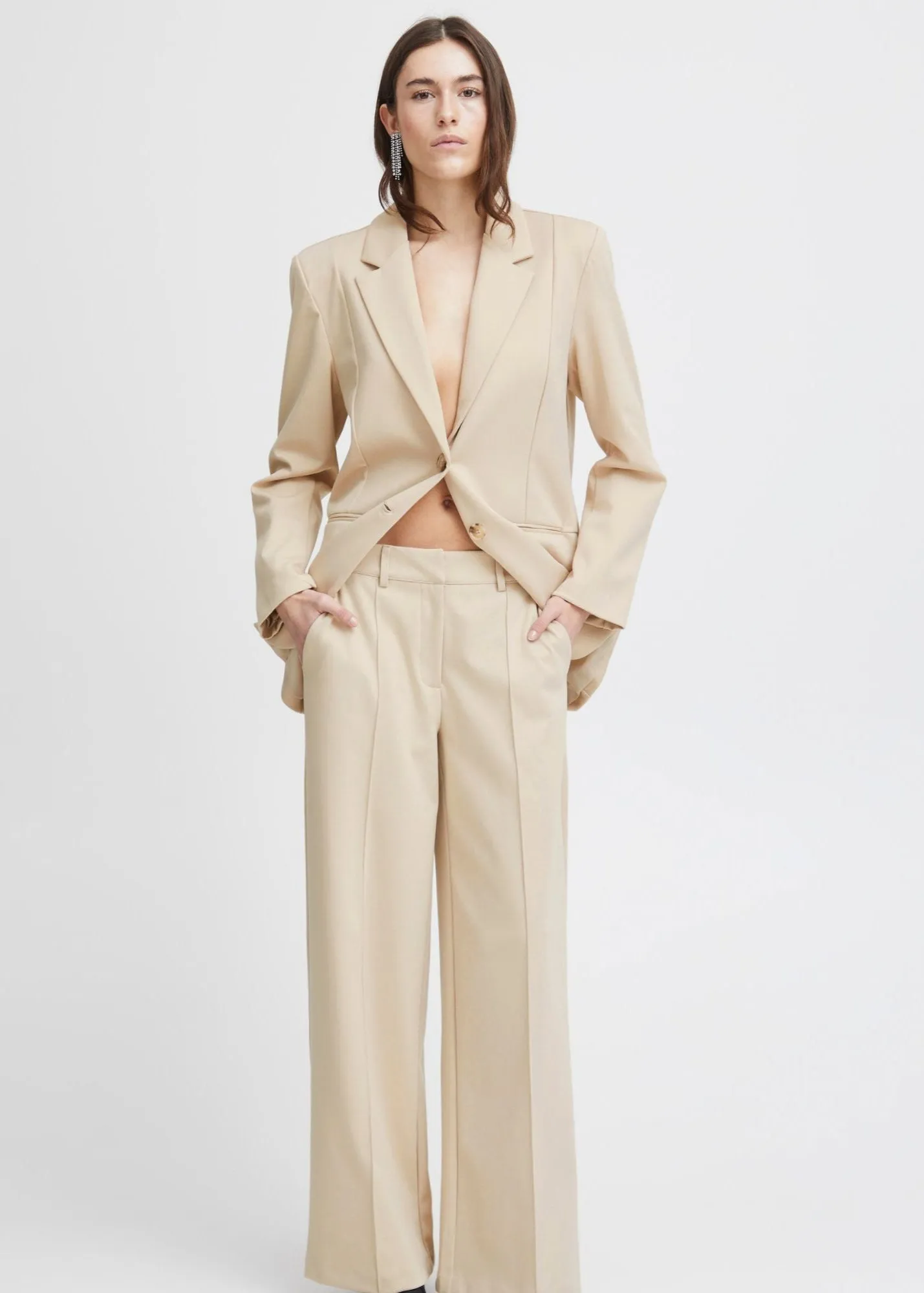 ICHI Kate Wide Leg Trouser