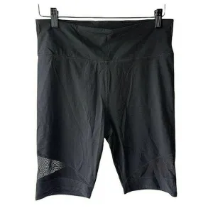Iris &amp; Ink Size XL Black Mesh Panel Biker Shorts- New