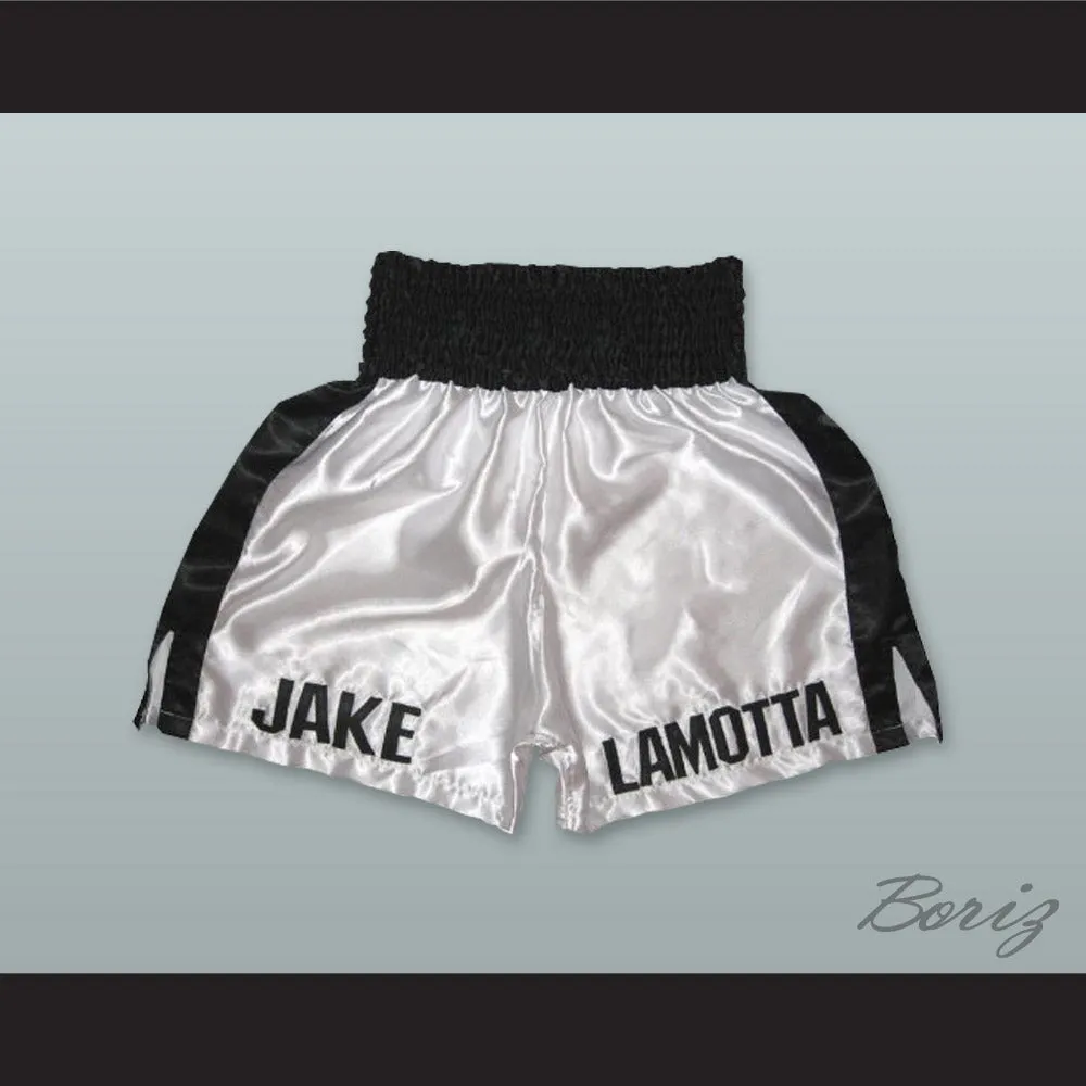 Jake Lamotta White Boxing Shorts
