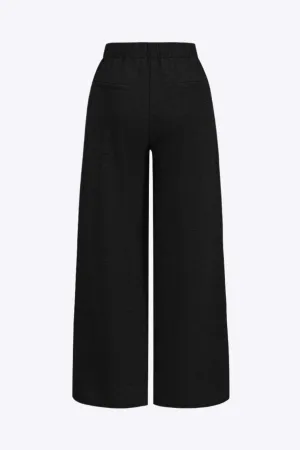 Jayne - Elegant Ruched Design Woman's Wide Leg Trousers