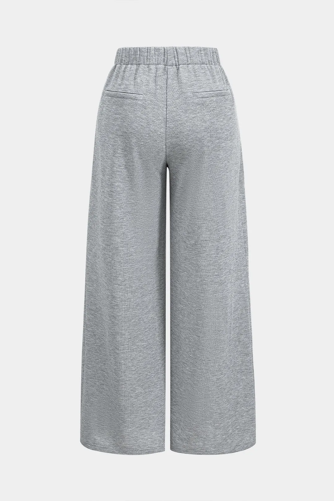 Jayne - Elegant Ruched Design Woman's Wide Leg Trousers