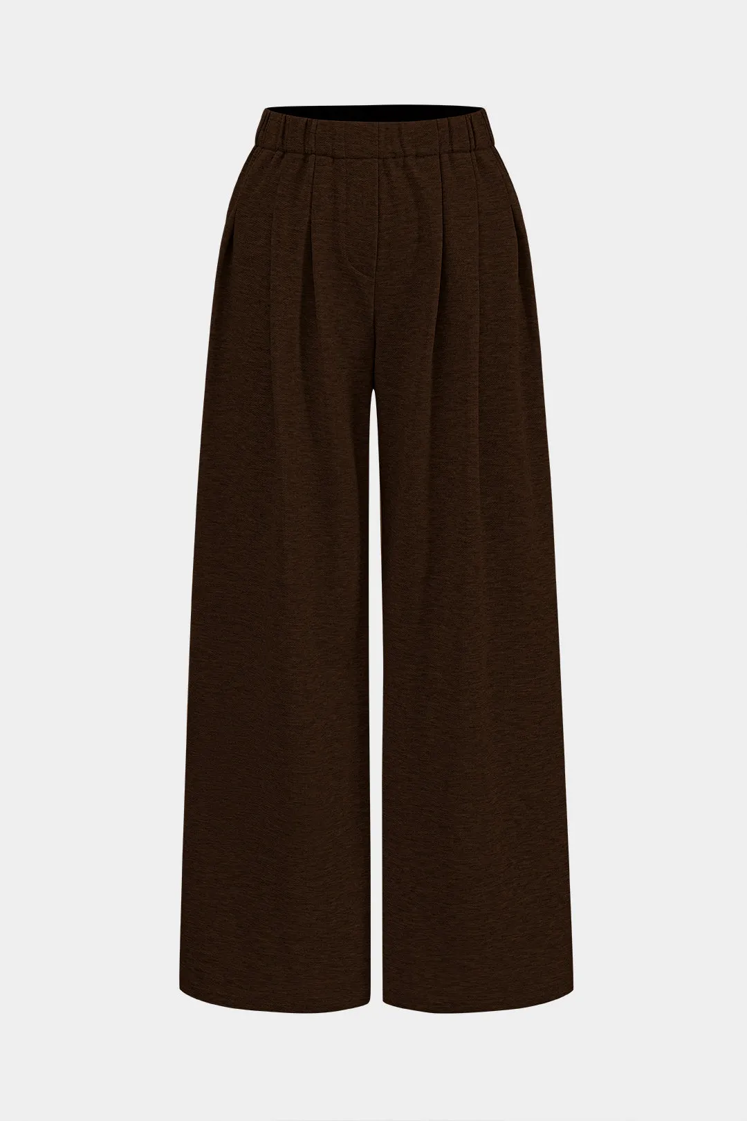Jayne - Elegant Ruched Design Woman's Wide Leg Trousers