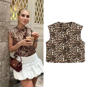 JazzHer Ladies Vintage Sleeveless Vest Women Fashion Loose Vests Coat Female Tank Outerwear Casual Basic Streetwear Women Waistcoat Tops