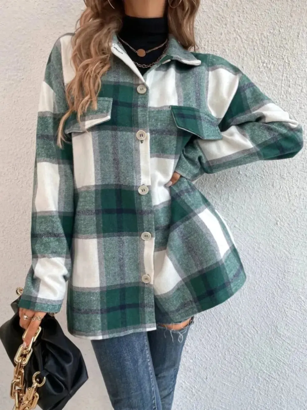 'Jessamy' Flannel Plaid Shacket