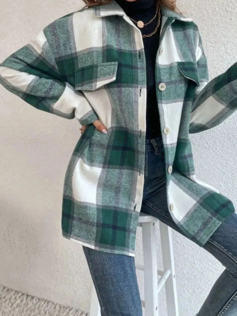 'Jessamy' Flannel Plaid Shacket
