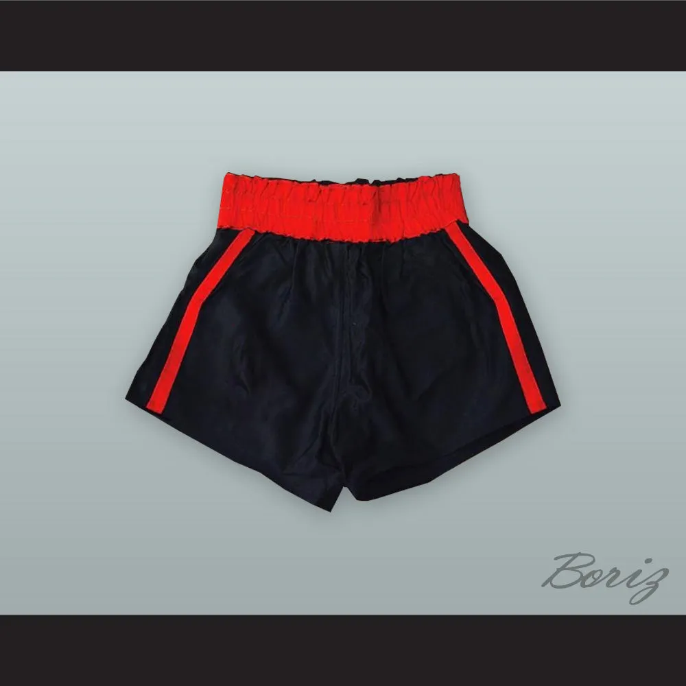 Joe Louis Black and Red Boxing Shorts