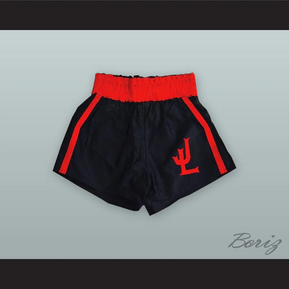 Joe Louis Black and Red Boxing Shorts