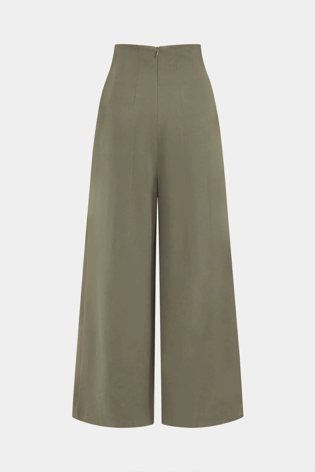 Josephine - Trendy Pleated Asymmetry Woman's Wide Leg Trousers