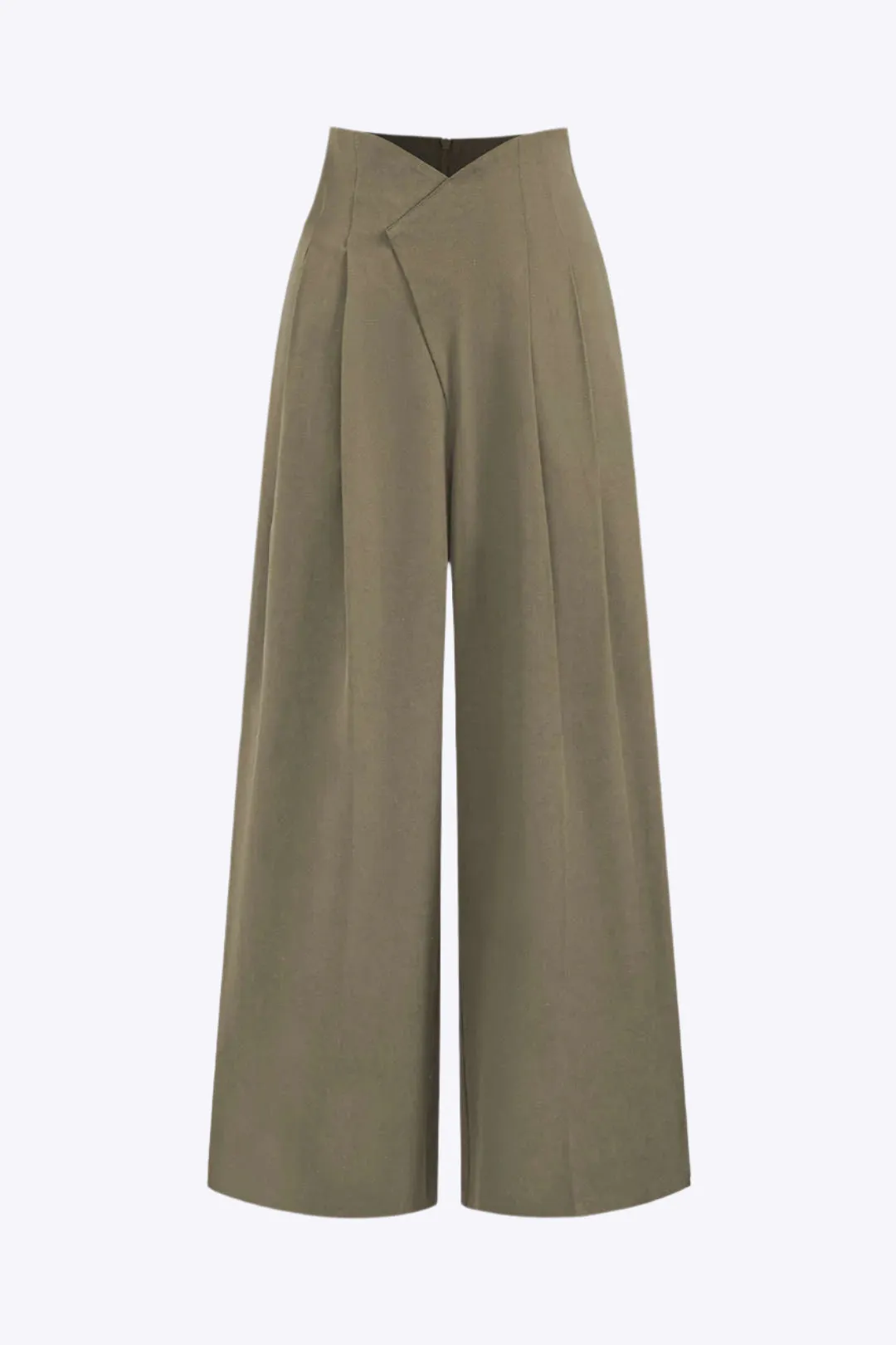 Josephine - Trendy Pleated Asymmetry Woman's Wide Leg Trousers