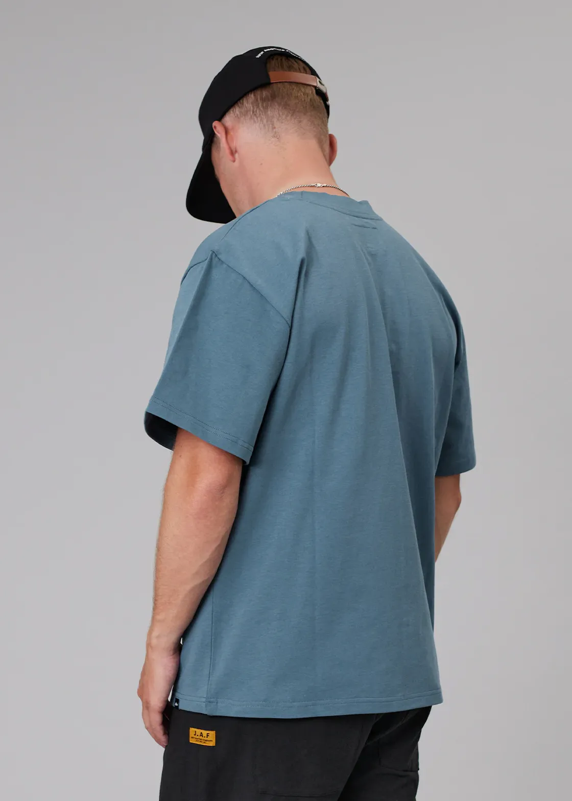 JUST ANOTHER FISHERMAN J.A.F Heavy Shore Tee - Dusk Blue