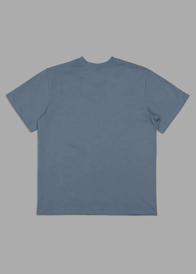 JUST ANOTHER FISHERMAN J.A.F Heavy Shore Tee - Dusk Blue
