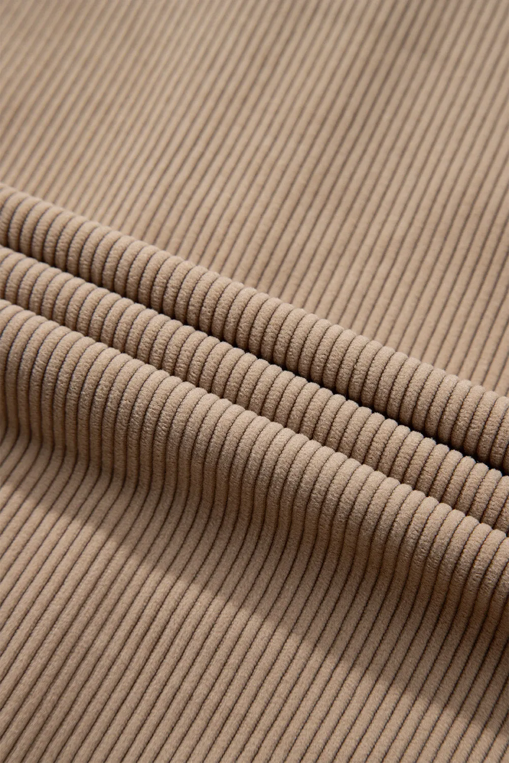 KaleaBoutique Hooded Drawstring Pockets Corduroy Shacket