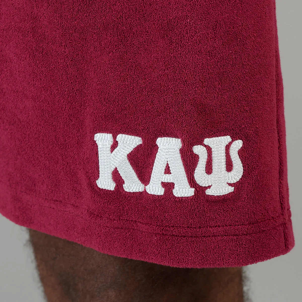 Kappa Alpha 3-Letter Terry Drawstring Shorts (Krimson) - FINAL SALE