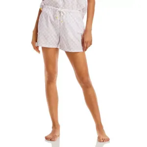 Kerri Rosenthal Del Ray Printed Lounge Cotton Shorts XS Extra Small Lavender