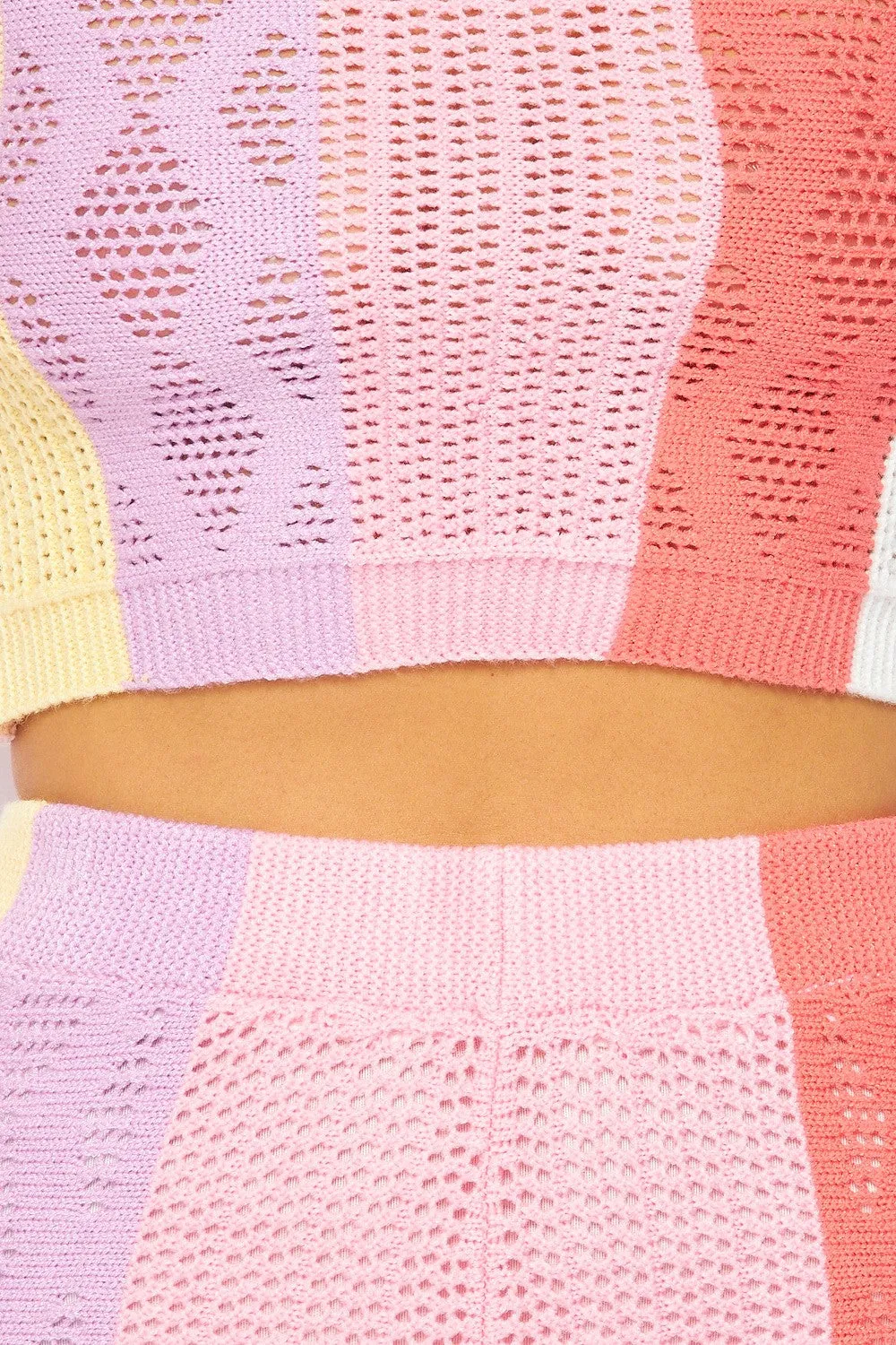 KNIT LONGSLEEVE BIKER SHORTS SET