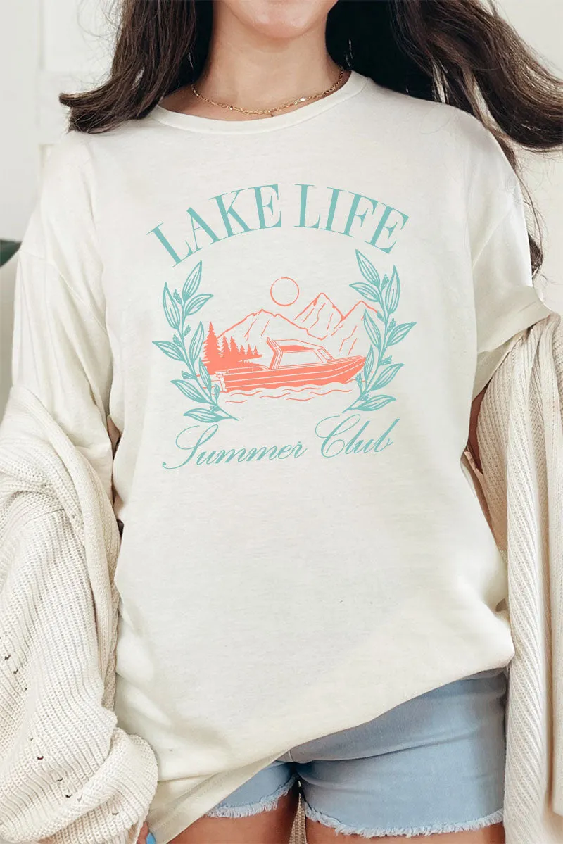 Lake Life Summer Club Softstyle Adult T-Shirt