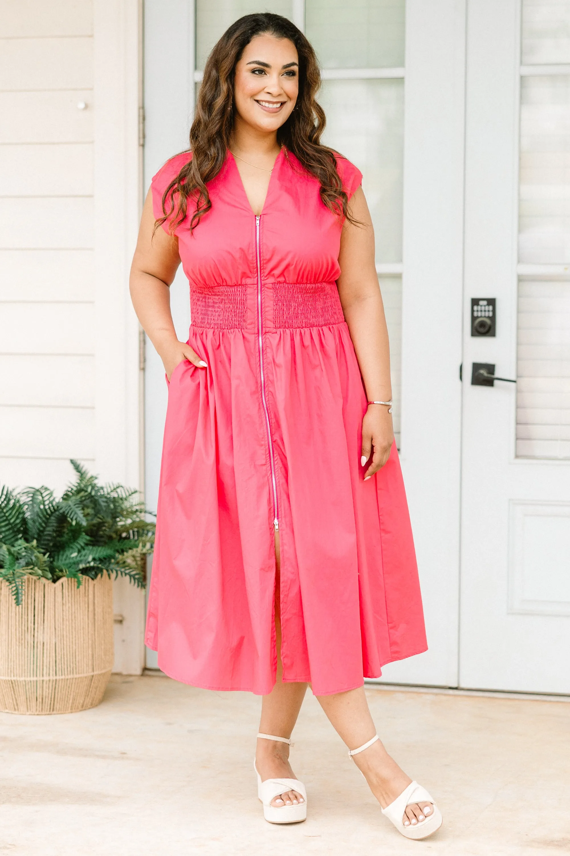 Late Night Skies Dress, Pink