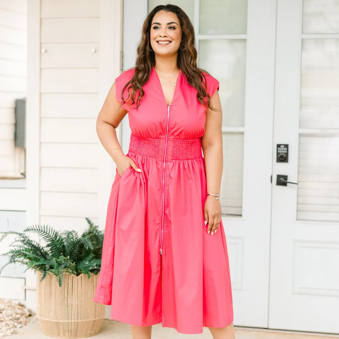 Late Night Skies Dress, Pink