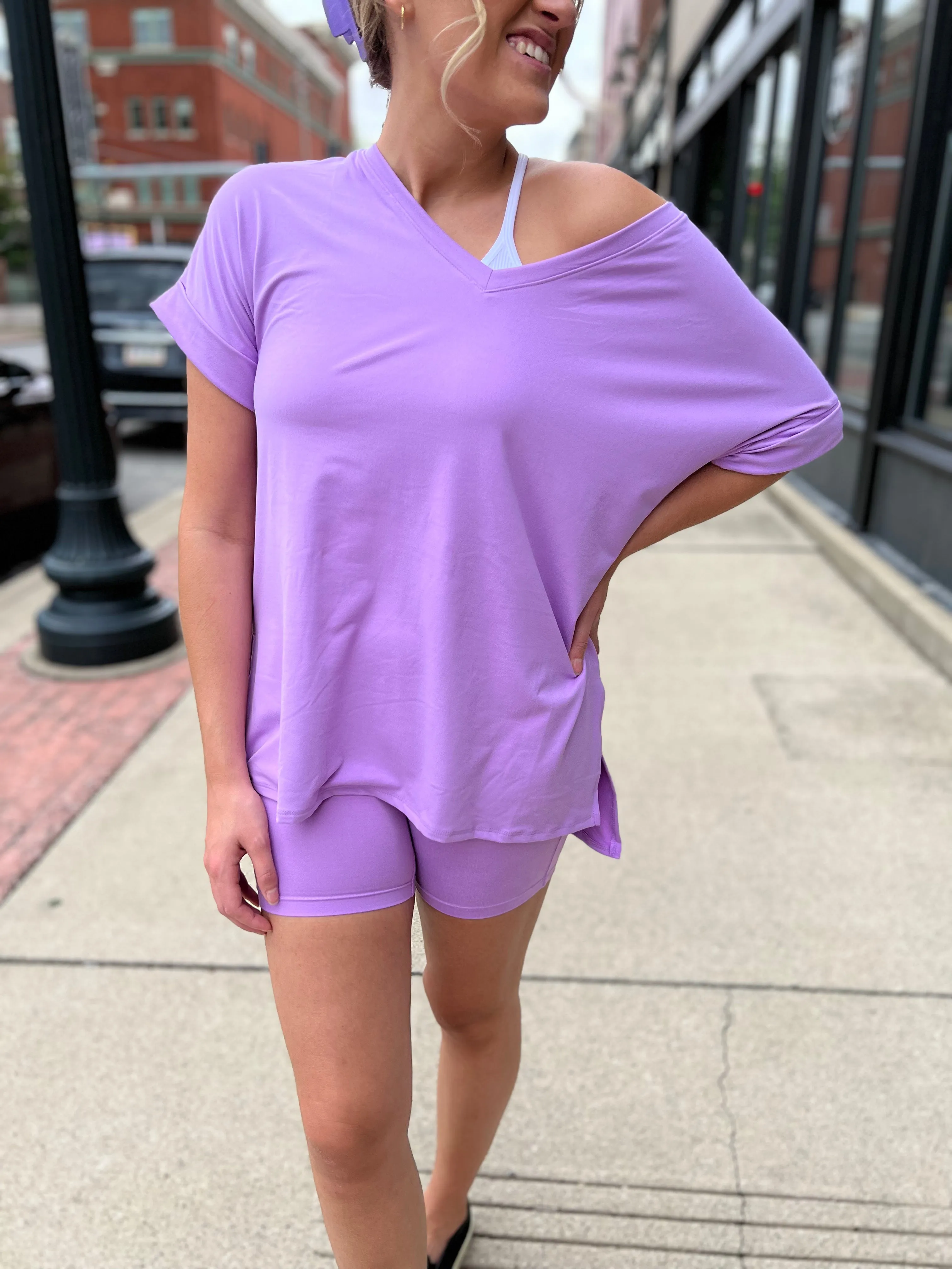 Lavender Bike Shorts