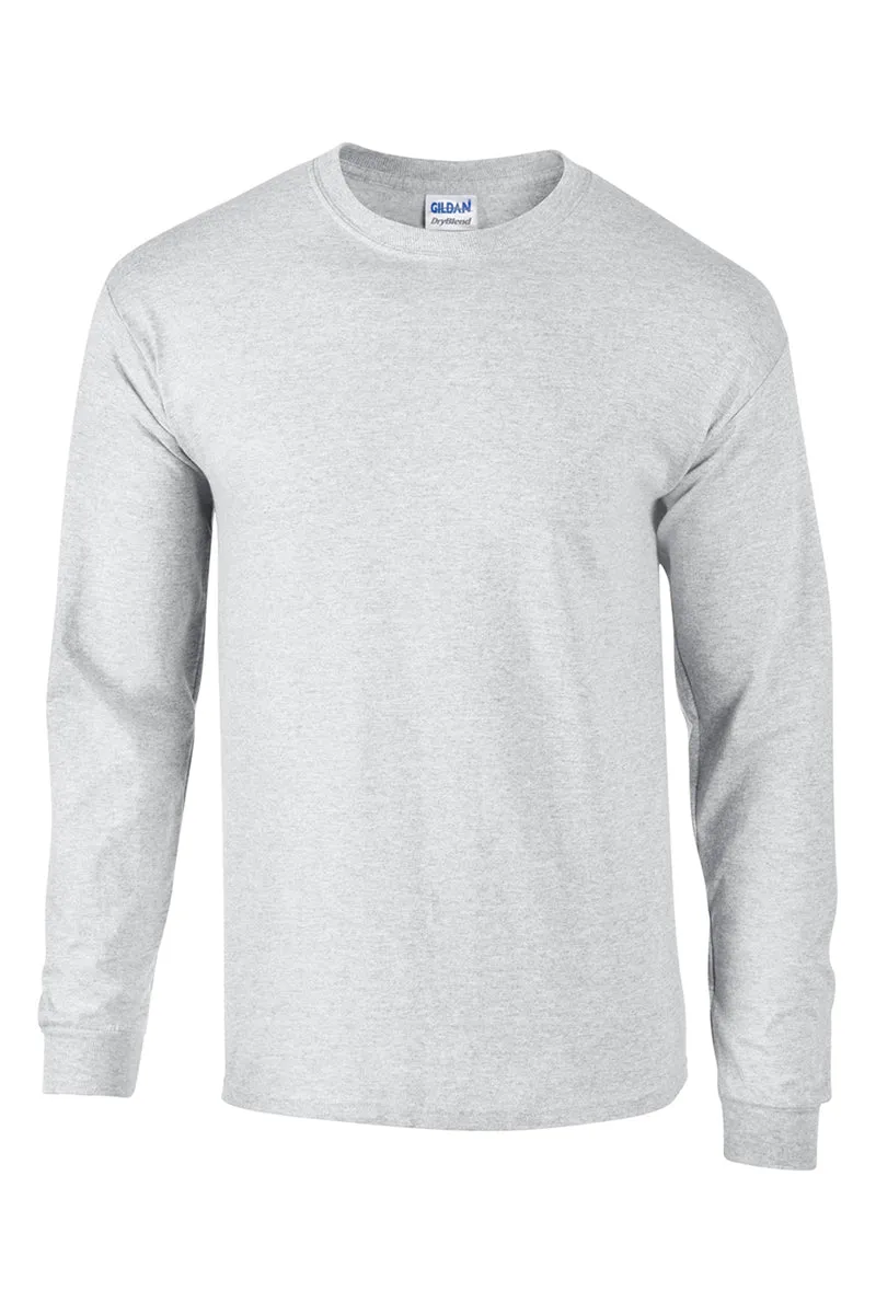 Leopard Vine Monogram DryBlend Adult Long Sleeve Tee