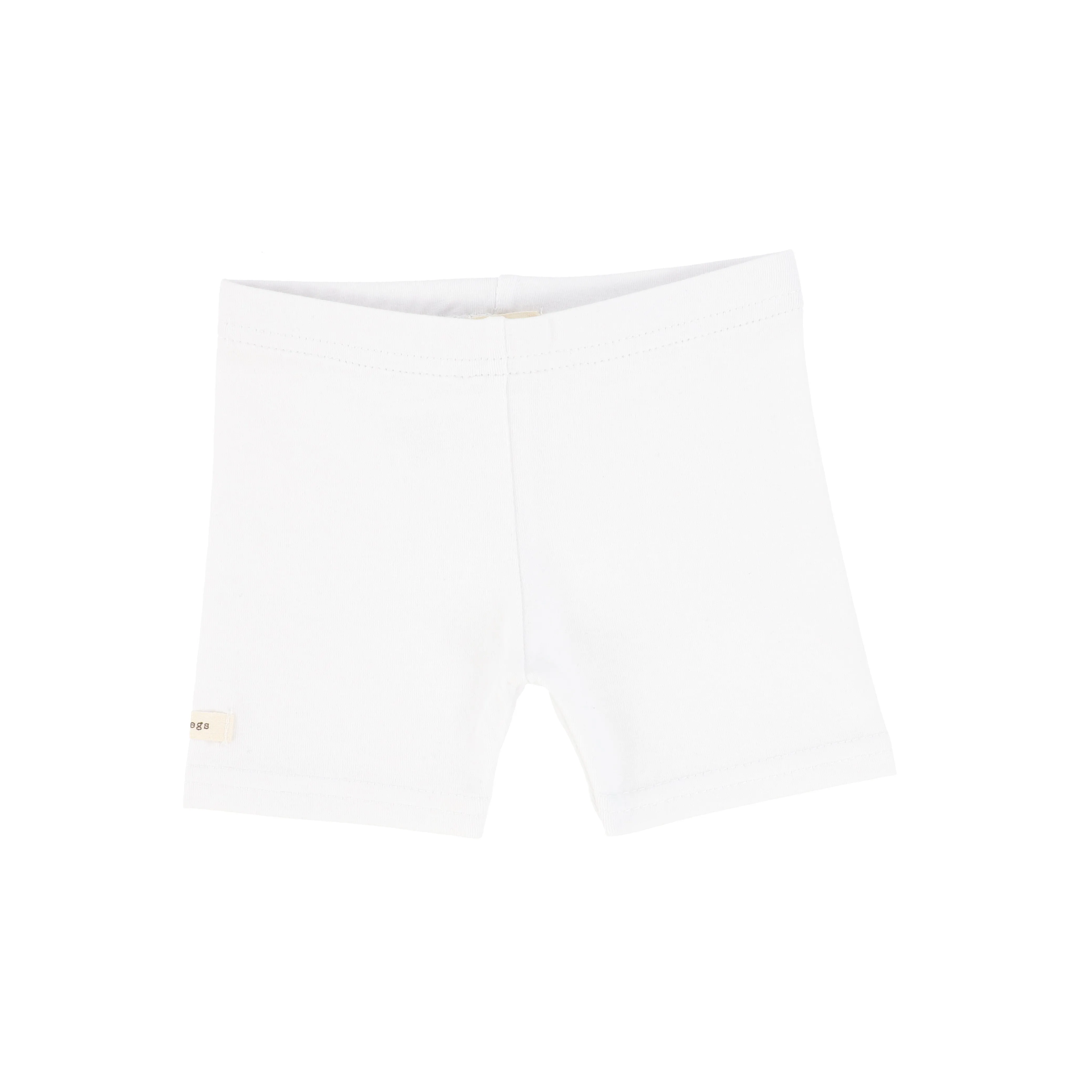 Lil Legs Biker Shorts - Pure White