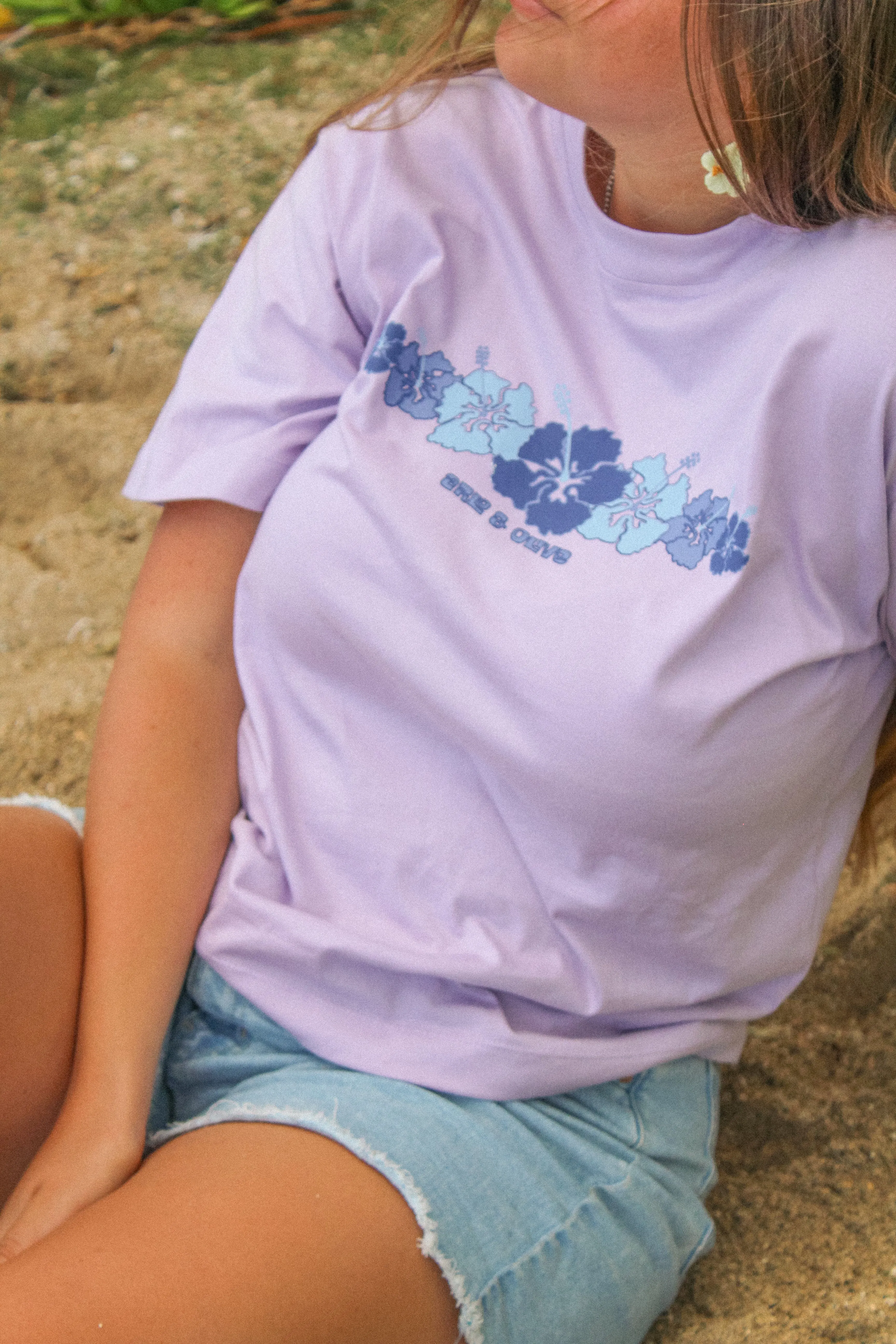 Lilac Bloom Boxy Tee *FAULTY*