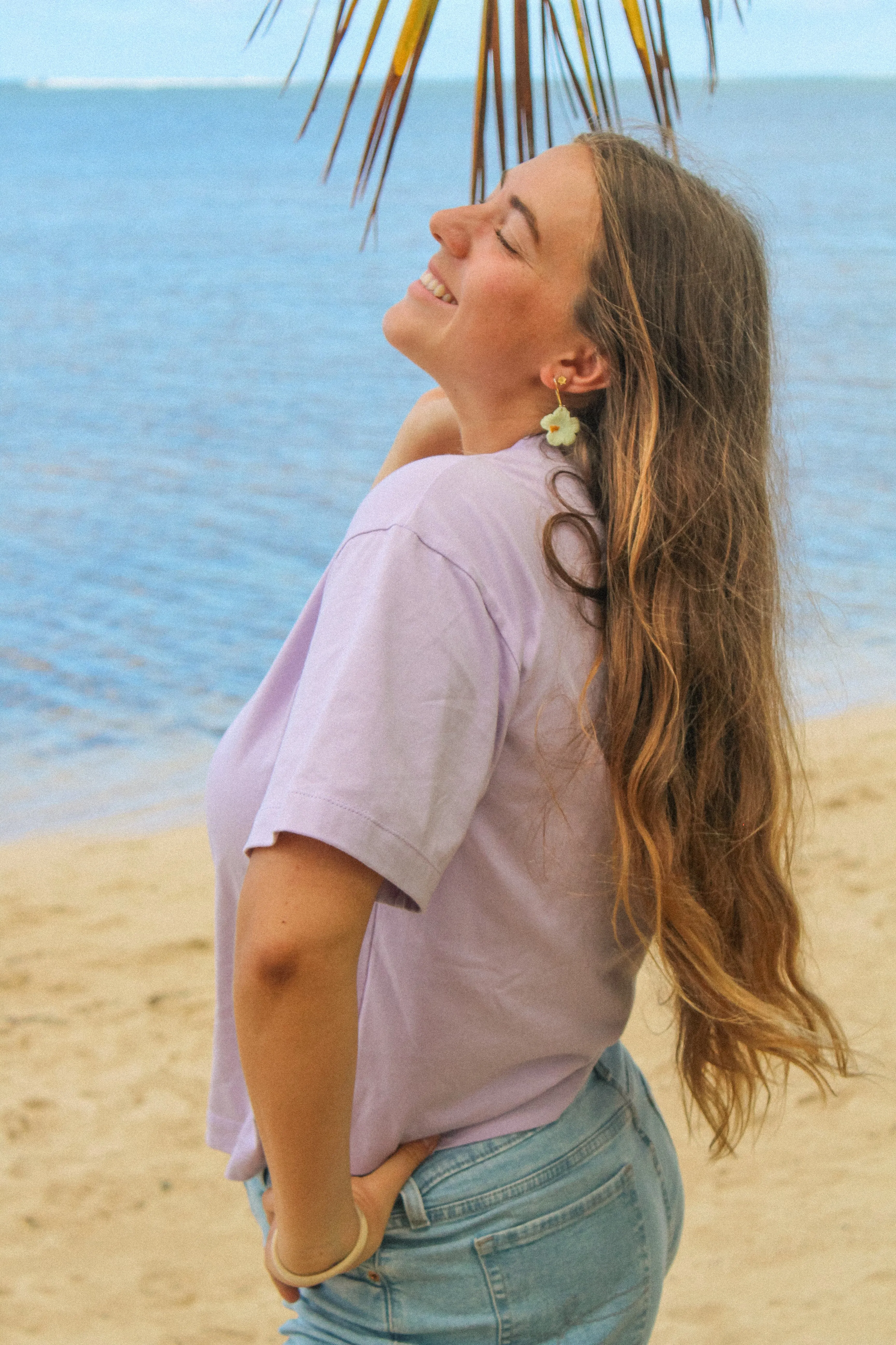 Lilac Bloom Boxy Tee *FAULTY*