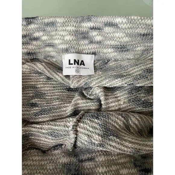 LNA Lenny Knit Shorts In Marble Size XL