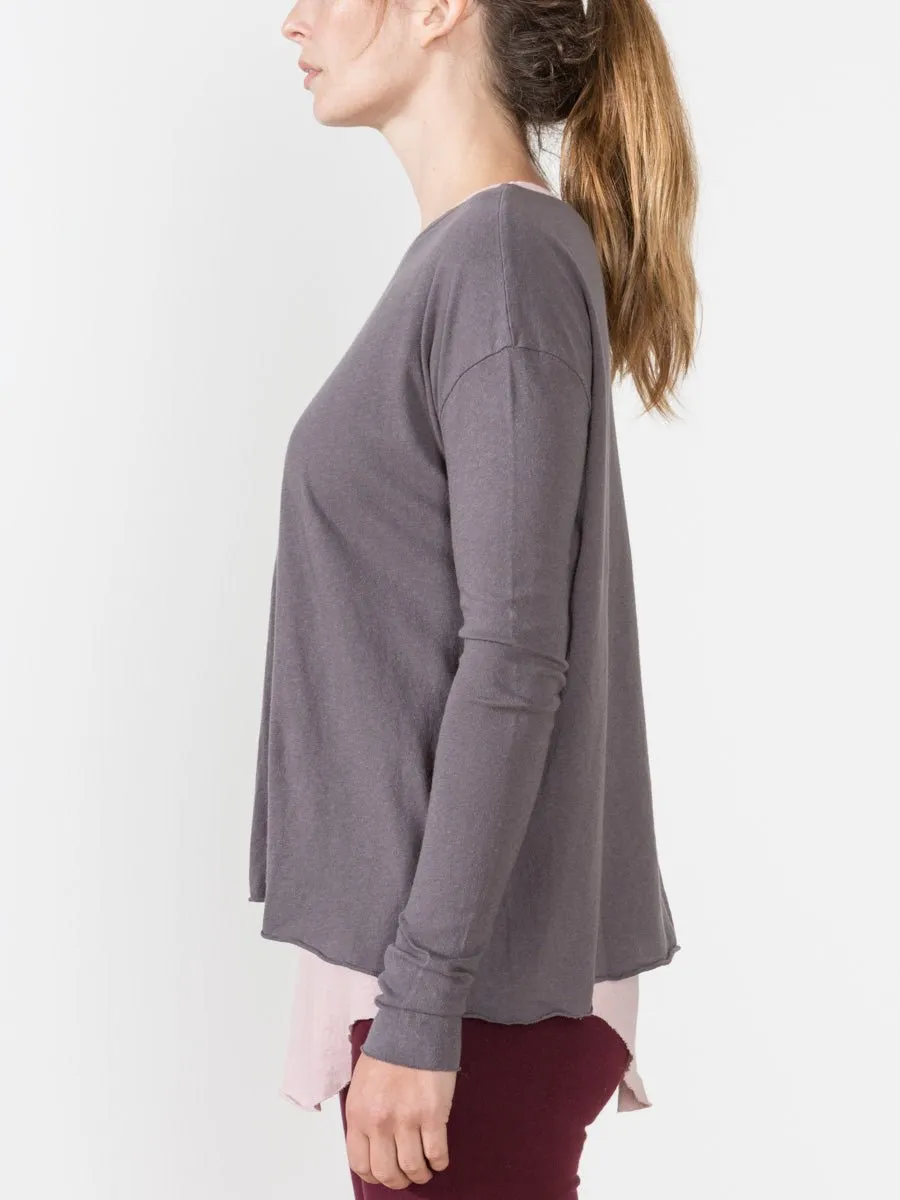 long sleeve boxy tee